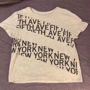 Grey short sleeve abercrombie graphic tee